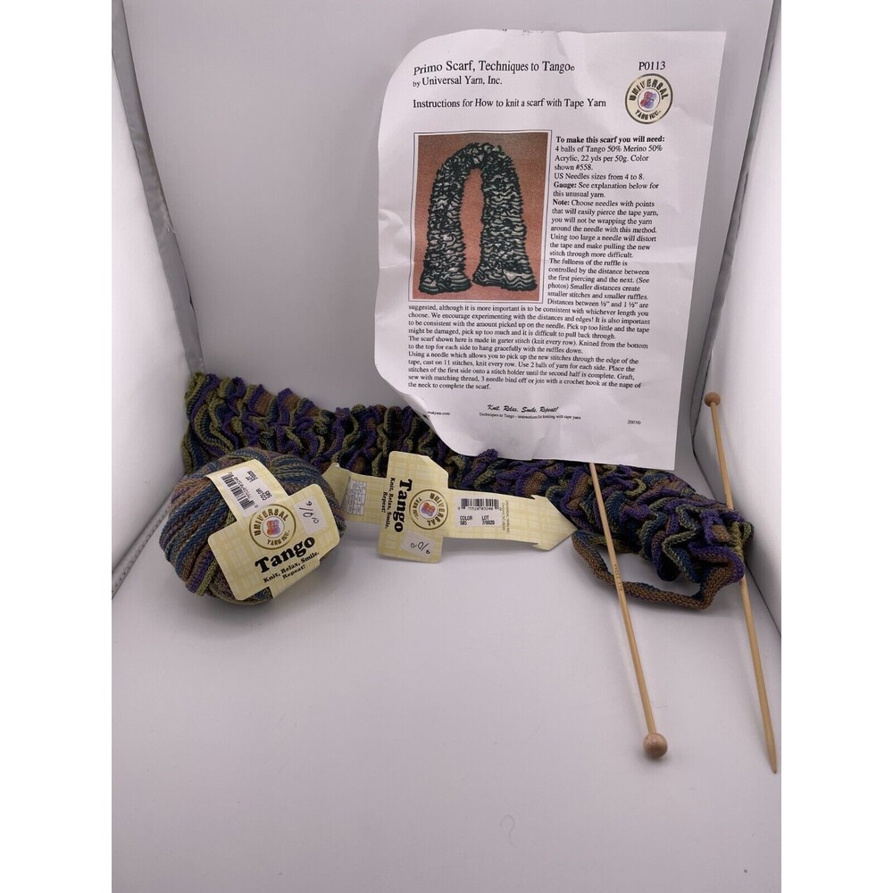 Universal Yarn Inc Yarn Lot Tango Purple Green Brown Color 585 Lot 710020